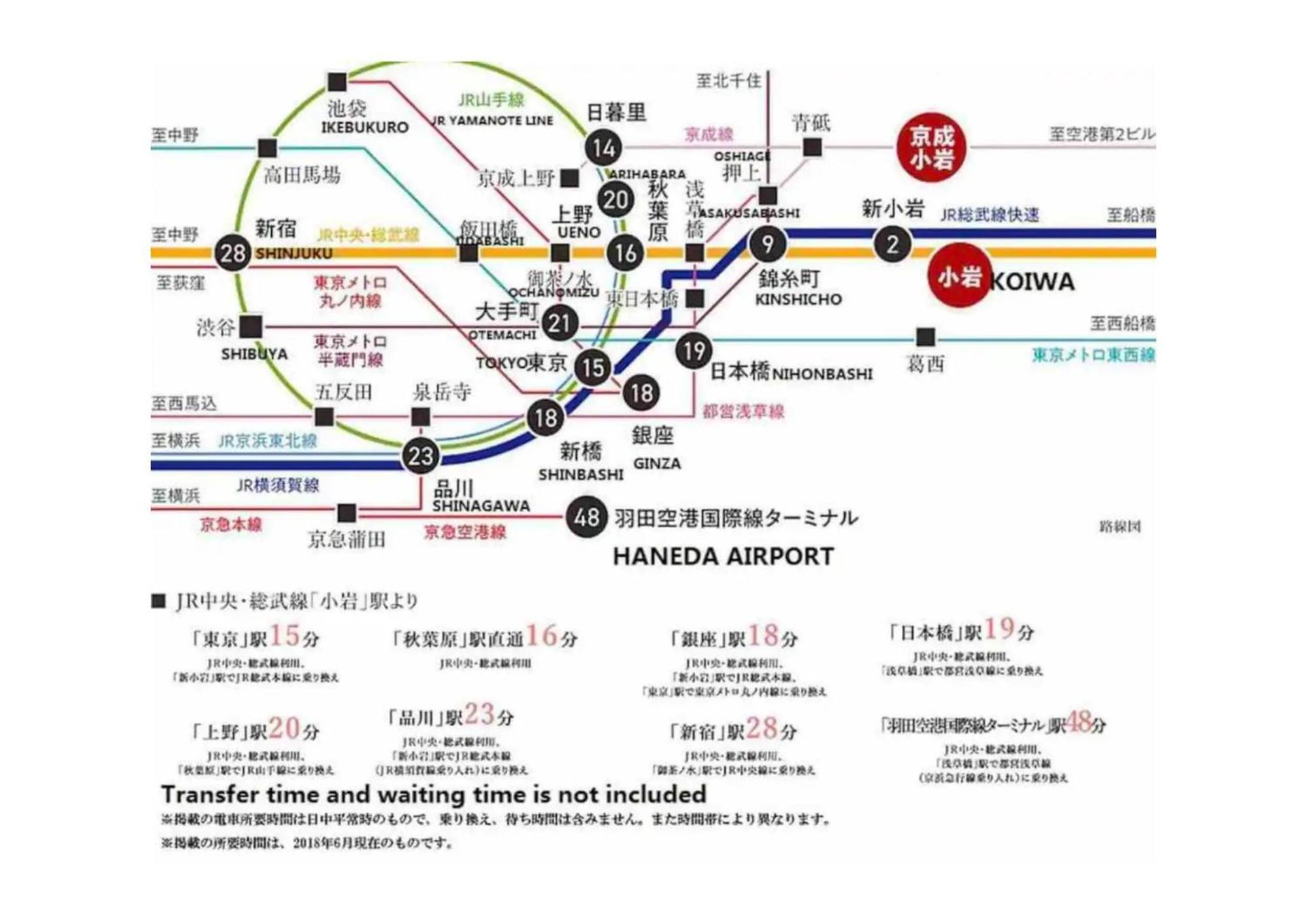 Jr 66sqm 1f Family 2ldk Jr Koiwa-keisei Koiwa-asakusa-oshiage-shinjuku-ueno Appartement Tokio